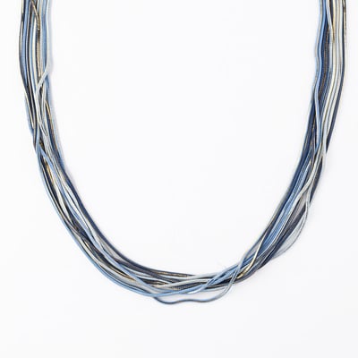 Collier multi chaînes bleu et doré BALABOOSTE