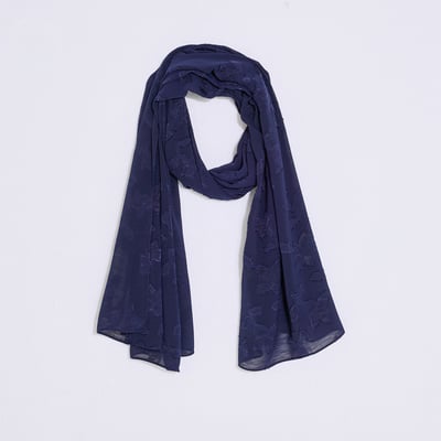 Étole longue broderie floral GRAIN DE MALICE