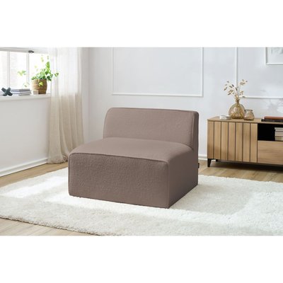 Chauffeuse pour canapé modulable 1 place(s) en tissu bouclette, MEGEVE BOBOCHIC