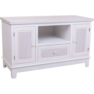 Meuble tv  mdf style contemporain avec tiroir et niches RECOLLECTION