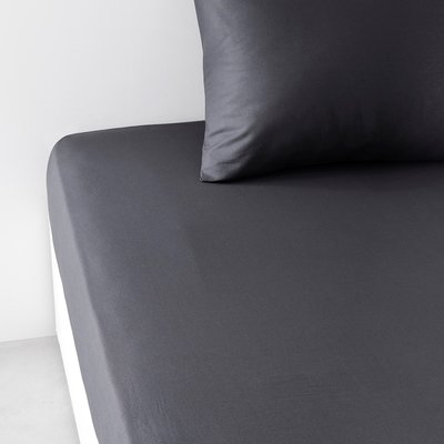 Drap housse 2 personnes uni coton grand bonnet ORGANIC TODAY