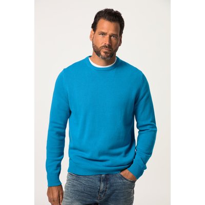 Pull en coton à col rond, broderie JP1880