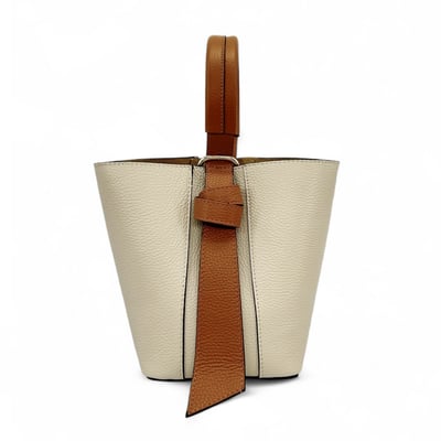 Sac seau et pochette en cuir grainé BIRDIE OH MY BAG