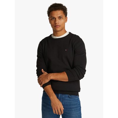 Pull col rond en coton TOMMY HILFIGER