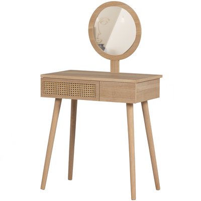 Coiffeuse avec miroir en pin et mdf SOOF WOOOD
