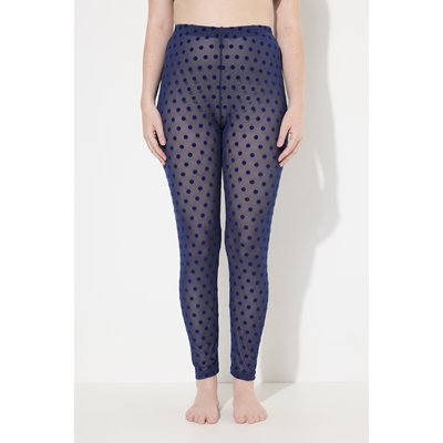 Legging en mesh, pois floqués ULLA POPKEN