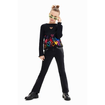 T-shirt découpe cœurs DESIGUAL