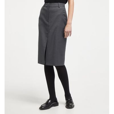 Jupe droite moutarde La Redoute
