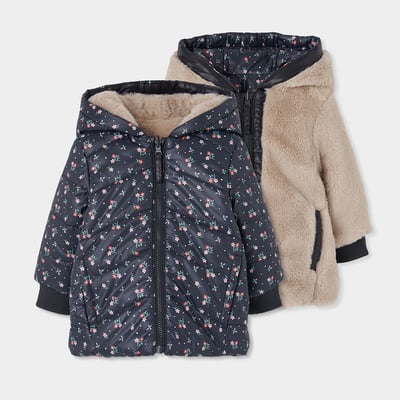Parka fille imprimé fleurs BOBOLI