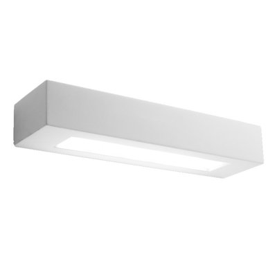 Applique Rectangulaire Haut Et Bas En Plâtre Blanc Jess MILLUMINE
