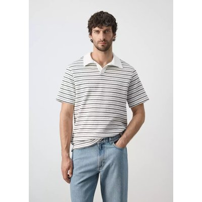 Polo regular-fit en coton à rayures MANGO MAN