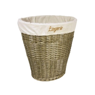 Panier à linge en éclisse grise AUBRY GASPARD
