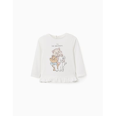 T-shirt en coton à manches longues avec Les Aristochats ZIPPY