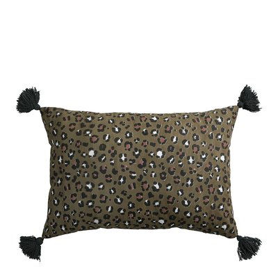 Housse de coussin polycoton BLANC D’IVOIRE
