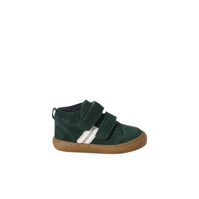 Baskets bébé cuir à scratchs VERTBAUDET