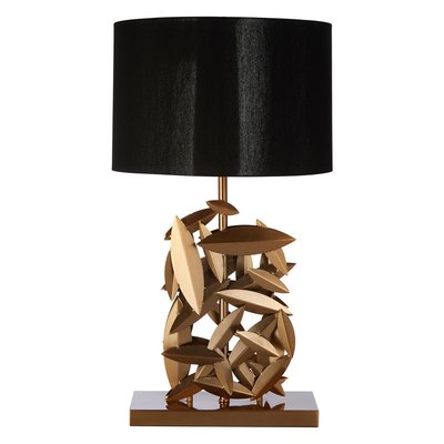 Cascading Gold Leaf Abstract Table Lamp SO'HOME