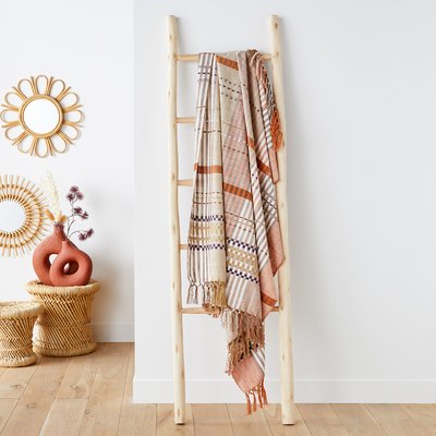 Plaid frangé en coton, Bari LA REDOUTE INTERIEURS