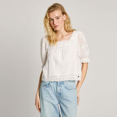 Blouse Avec Détails Brodés En Voile PEPE JEANS