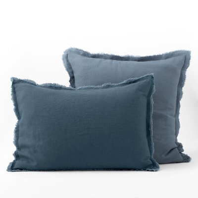 Alhanasia Washed Linen Pillowcase with Double Fringe AM.PM