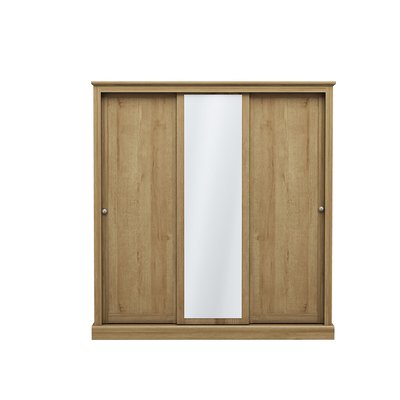 Wooden 3 Door Sliding Wardrobe SO'HOME