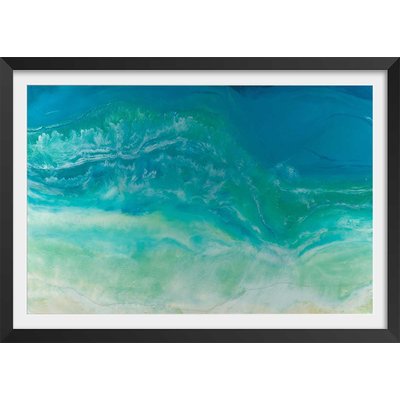 Poster bleu fluide HEXOA