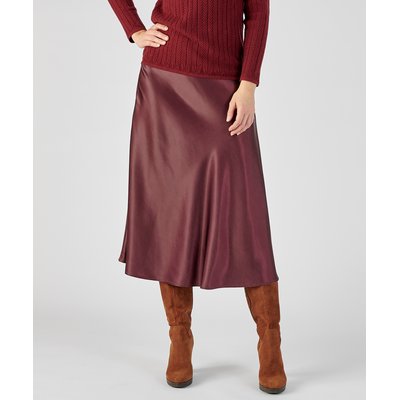 Jupe satin rouge online