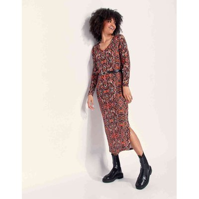 Robe midi en maille jersey BEELA LA FIANCÉE