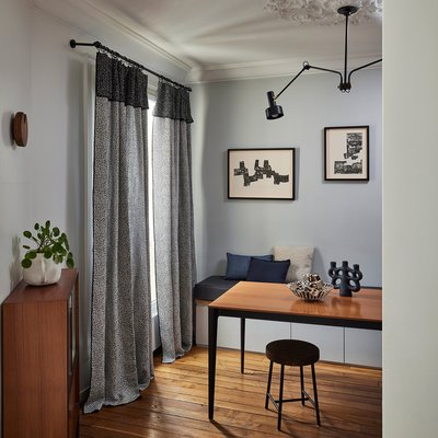 Rideau Ocelo Tamisant en Coton biface à imprimé animalier Blanc 200x280 cm MADURA