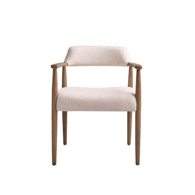 Chaise en chêne massif et bouclette  LUISA BERAH GETAH