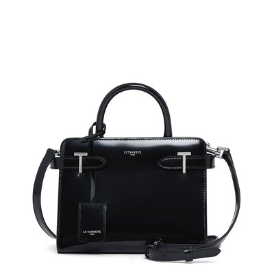 Sac à main petit en cuir verni EMILIE LE TANNEUR