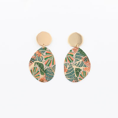 Boucles d'oreilles Balagane imprimé jungle BALABOOSTE