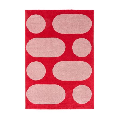 Tapis intérieur motif moderne rouge JOYCE SWEEEK