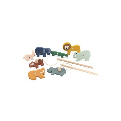 Jeu de pêche des animaux en bois TRIXIE