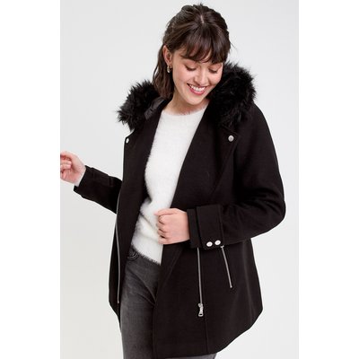 Manteau droit avec capuche CACHE CACHE