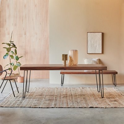 Table en palissandre massif 6-8 pers. HELGA TIKAMOON