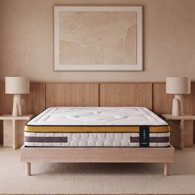 Ensemble Matelas AUBERTIN et Sommier SÉLÉNA MAISON AUBERTIN