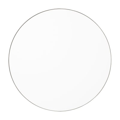 Miroir Mural Circum Clear et Bord Gris Taupe Medium Rond Diam 90 cm AYTM