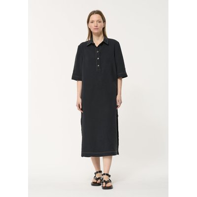 Robe mi-longue ample noire manches mi-longues HUMILITY