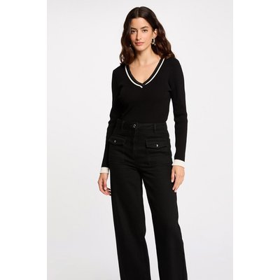 Pull manches longues col en V MORGAN