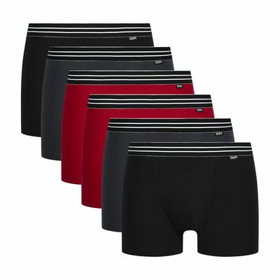 Lot de 6 boxers unis Ecodim DIM