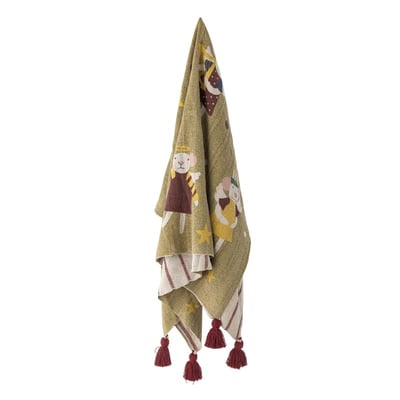Plaid enfants coton recyclé souris  PEO BLOOMINGVILLE