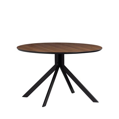 Table à manger 4 personnes ronde en bois et métal - BRUNO WOOOD