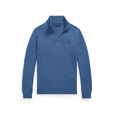  Pull demi-zippé en coton POLO RALPH LAUREN