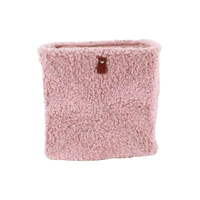 Cube de rangement en bouclette 31x31x31cm ORNAMI