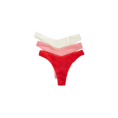 Lot de 3 tangas en coton JOHN ETAM