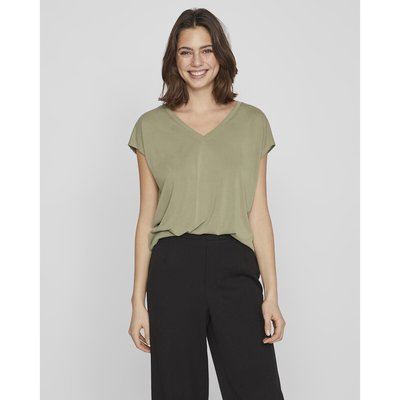 Tee shirt col v manches courtes VILA