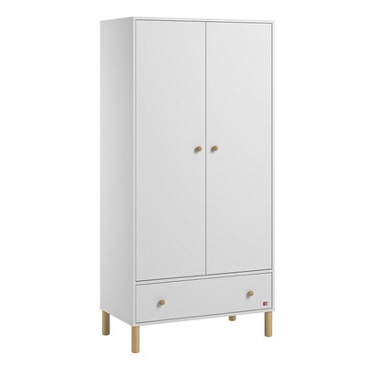 Armoire 2 portes et 1 tiroir H185 cm - Tela CALICOSY
