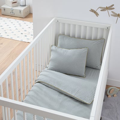 Housse de couette bébé en coton, Tiny Vichy LA REDOUTE INTERIEURS