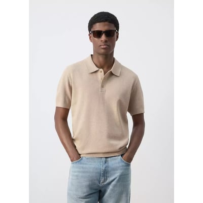 Polo mélange coton maille fine MANGO MAN