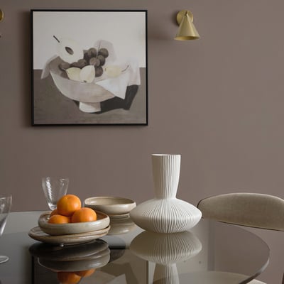 23cm Ribbed Stoneware Vase in White ÉDITÉ
